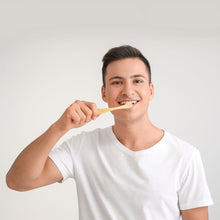 Charger l'image dans la galerie, Bmbu ToGo Bamboo Toothbrushes | 5 Pack with Bamboo Cotton Buds & Dental Floss Gift